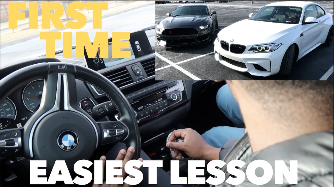Learning How To Drive MANUAL | In a BMW M2 from an auto MUSTANG GT ...