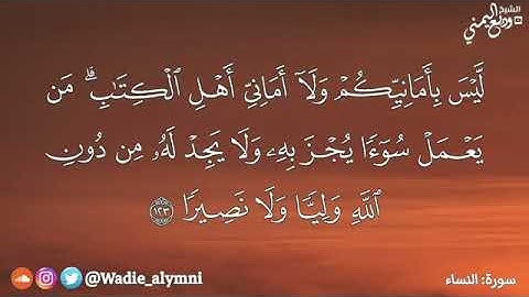 آيات من سورة النساء وتلاوة تفوق الخيال//القارئ وديع اليمني حفظه الله ❣️