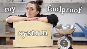 The Easiest Way to make Plaster Reclaim Bats // clay reclaim system