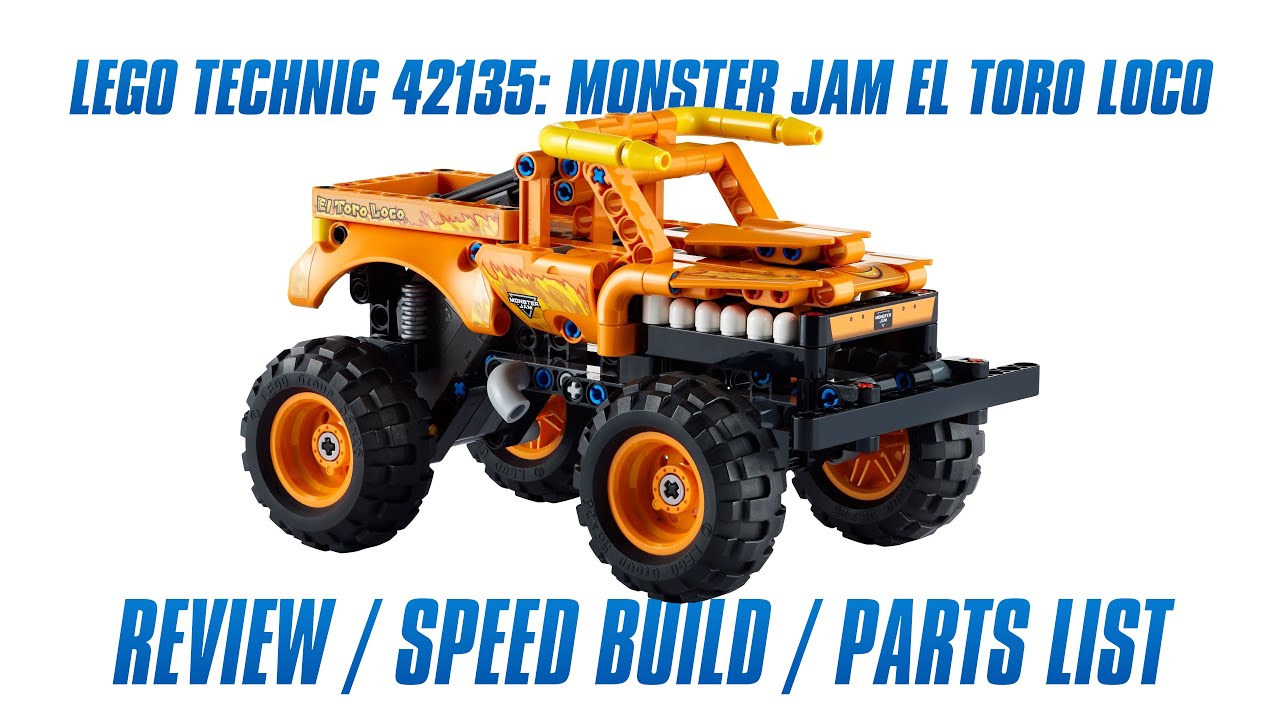 LEGO Technic 42135 Monster Jam El Toro Loco - LEGO Speed Build Review 