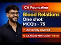 Blood Relations   | One Shot with MCQs l CA Foundation l CA Akshay Maheshwari