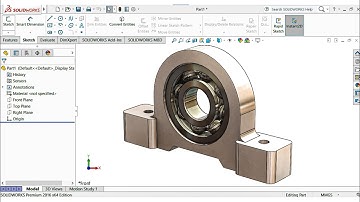 SolidWorks Tutorial Bearing Housing