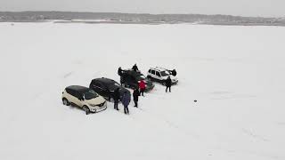 Покатушки перед рыбалкой, проба льда )))