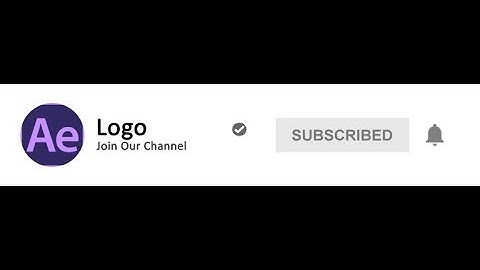 Subscribe Button Animation Template Free Download For After Effect