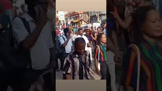NUT Lagos protests in Lagos, demands urgent action over abducted students and teachers in Oyo State.