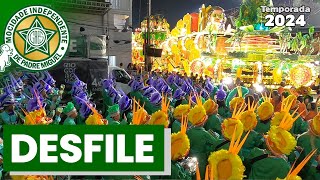 Mocidade 2024 | Bateria no Desfile | Samba ao vivo - #Desfile24