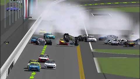 CAUSED THE BIG ONE! HALF THE FIELD DNF