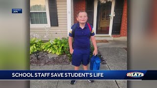 Teachers at Kammerer Middle School save student's life