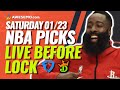 NBA DFS PICKS: DRAFTKINGS & FANDUEL LINEUPS & LATE NEWS | SATURDAY 1/23/21