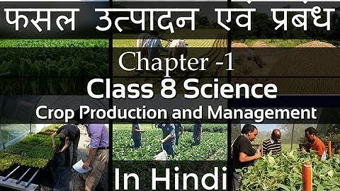 Crop Production and Management || Class-8 Science Chapter - 1 || फसल उत्पादन एवं प्रबंध