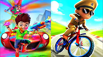 Little Singham Cycle Race Vs Kicko & Super Speedo (IOS Android) Gaming Video | Don
