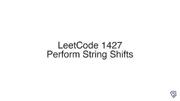 LeetCode 1427: Perform String Shifts