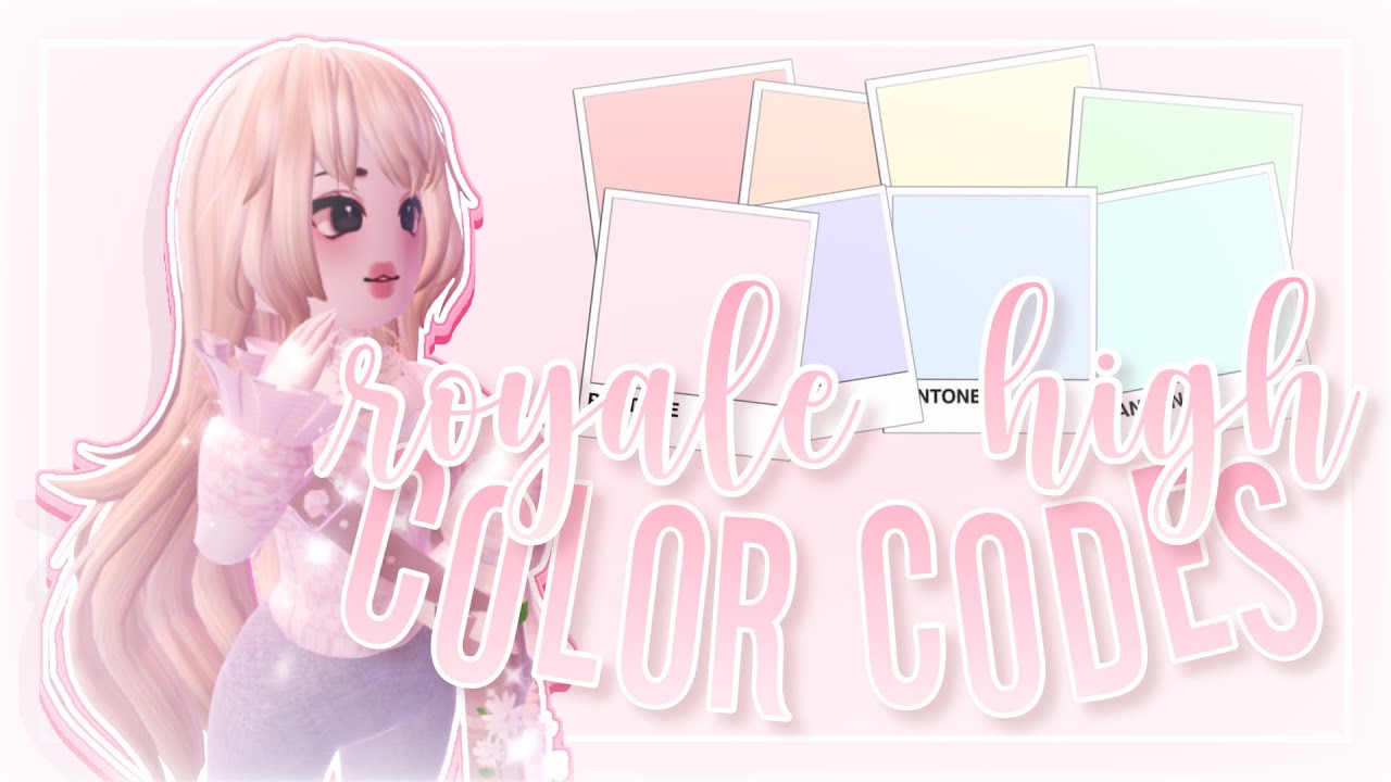 Royale High 🏰 CUSTOM RGB Color Codes! 🌈 For outfits, color palettes