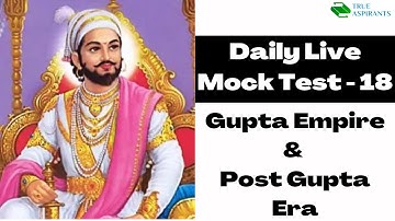 🔴Daily Live Mock Test - 18 | History & Culture | UPSC | True Aspirants