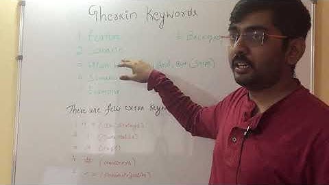 Gherkin Keywords In Cucumber Feature File