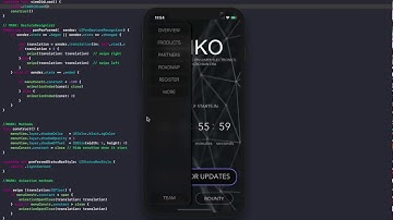 Swift 4 // Slide menu // Blur effect // Custom animation