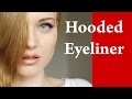 Eyeliner tricks for DOWNTURNED or HOODED eyes makeup video tutorial Part 1