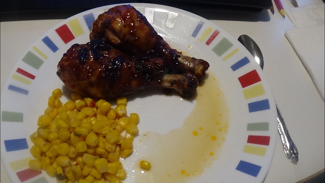 Spicy Barbecue Chicken Drumsticks Ninja Foodi XL Grill & Griddle YouTube