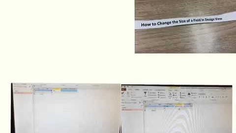 How to Change the Size of a Field in Design View