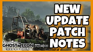 NEW UPDATE 3.1.0 PATCH NOTES for PVP - Ghost Recon Breakpoint PVP