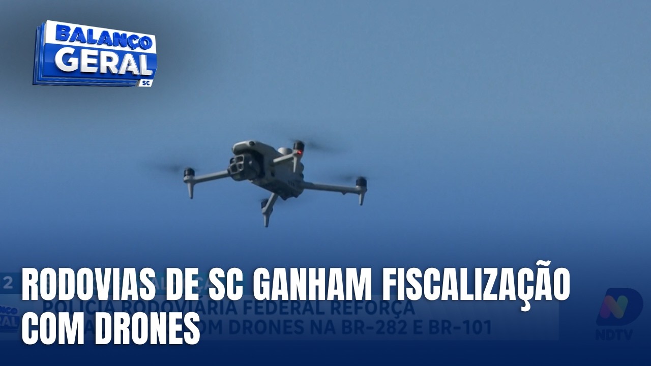 Drones reforçam fiscalização da PRF nas rodovias de Santa Catarina
