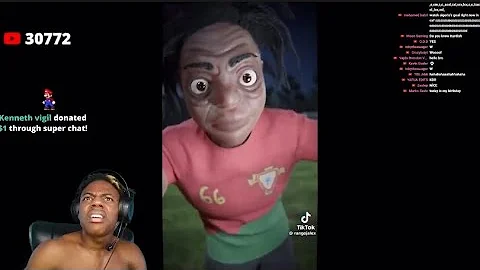 IShowSpeed Reacts To His Weird Fan Animation 😂😭