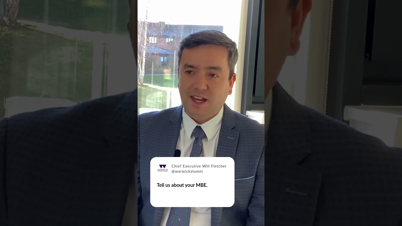 "I was awarded an MBE"