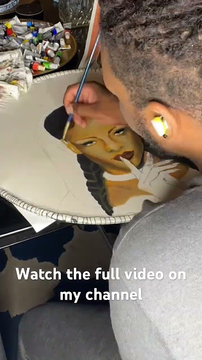 Full process on the channel check it out. #gaming #challenge #art #rihanna #painting