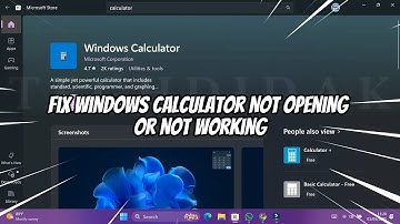 Fix Windows Calculator Not Opening or Not Working