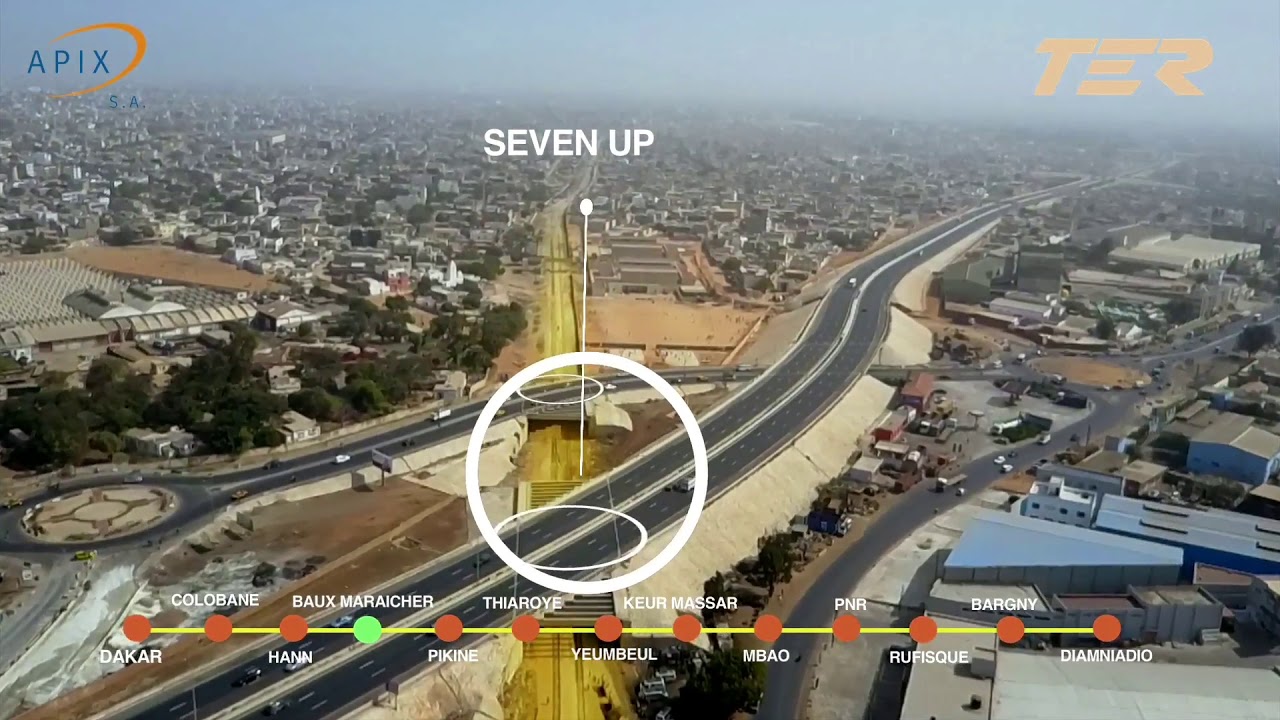 [SÉNÉGAL, PSE] - Voici l'emprise du TER survolée via Drone au début du projet