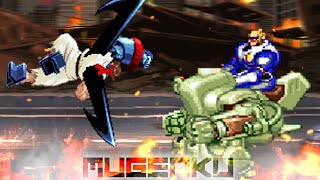 Cyber Evil Ryu vs Captain Commando. Street Fighter MUGEN