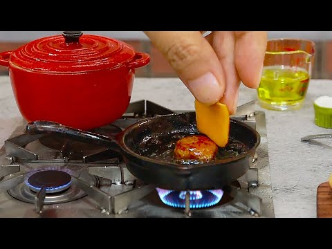 ASMR Relaxing Miniature Cooking DIVE IN BURGER Holland America Line