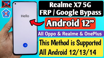 Realme X7 5G Frp Bypass Android 12  |  (Rmx3092) | Realme Android 12 Google Account Unlock