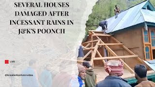Several houses damaged after incessant rains in J&K's Poonch