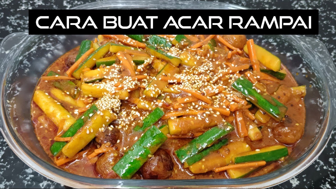 Cara buat acar rampai sedap ,lawan makan dengan nasi Briyani..pasti ...