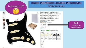 Amazon $40 Prewired Pickguard Review & Demo