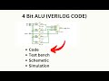 4 Bit ALU Using Xilinx Vivado || 4 Bit ALU Verilog Code