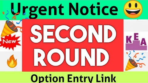 KCET - NEET Second Round Option Entry 2023 | KCET-NEET Results | #kcet_new_updates #kcet2023