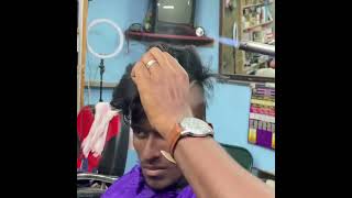 حلاقة الشعر بالنار 😱😂 حلاق هندي