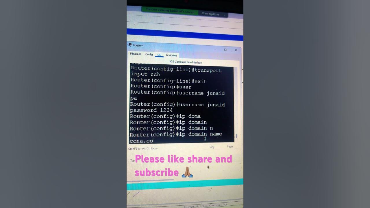 How to generate rsa key for ssh in cisco router youtube