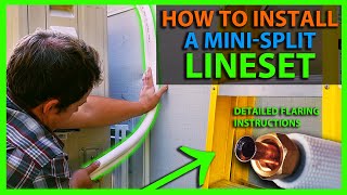 How To Install a Mini Split Line Set  R410a Flaring Guide & Torque Settings Using Nylog