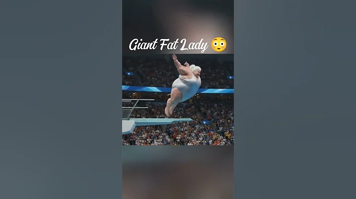Giant Fat Old Lady spin & Dive in Olympic performance #ai #shorts #shortsfeed #shortvideo