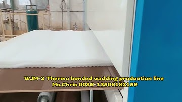 WJM-2 polyester fiber wadding production line mattress soft wadding padding making plant