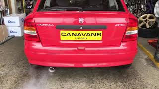 Vauxhall Astra custom stainless exhaust.