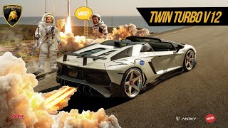 Twin Turbo Lamborghini Aventador on ANRKY RS5 3 Wheels Pure Insanity