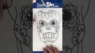 How to Draw a Sugar Skull Art for Kids Frazier Tales