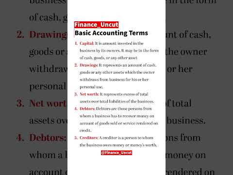 Basic Accounting Terms