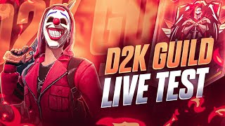 D2K Guild Test🤗🤗 | FREE FIRE MALAYALAM LIVE