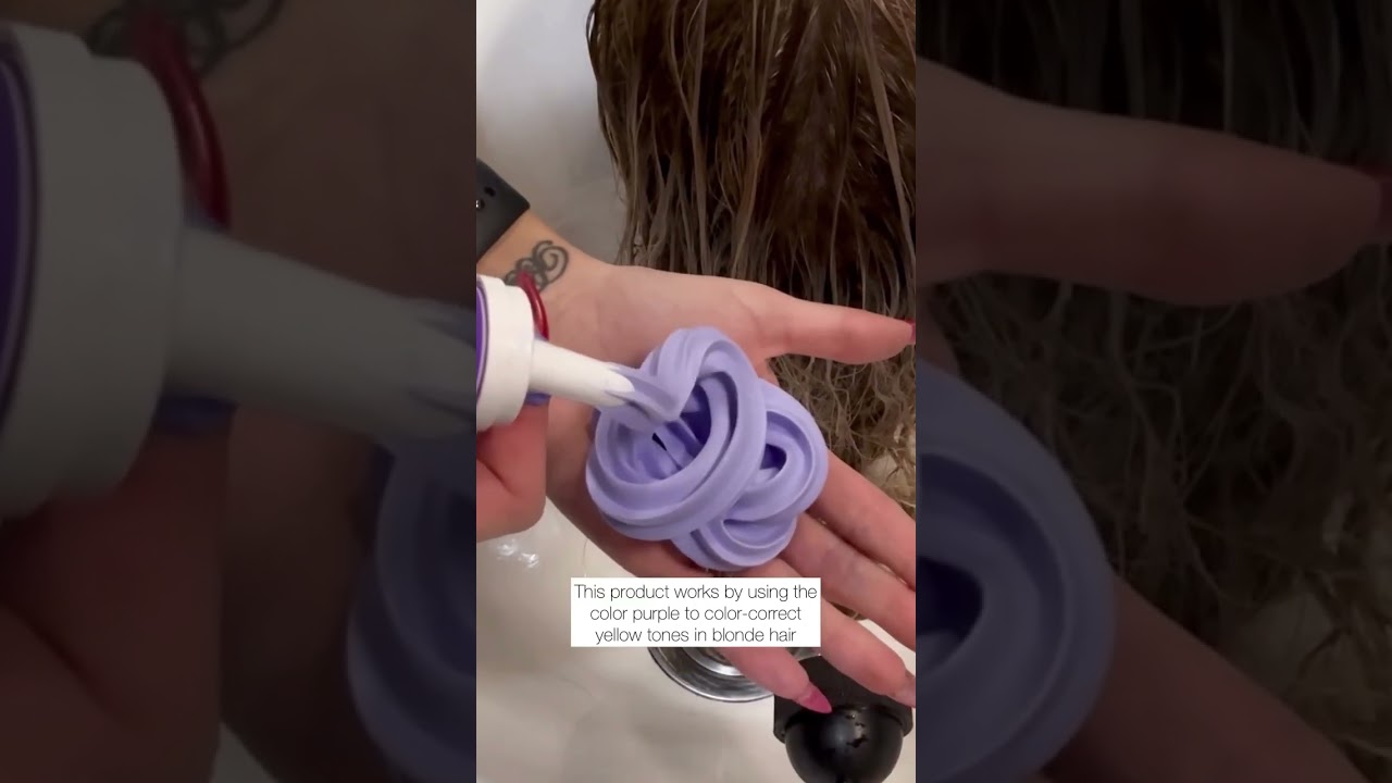 Essential hair product for your blondes 💜 Pallure Bright Blonde Foam