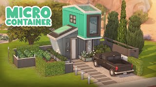 Micro Container Home 🤍 | The Sims 4 Speed Build